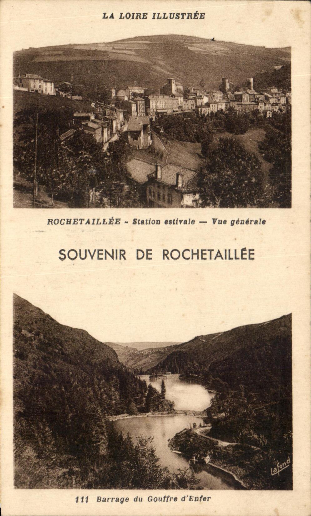 CPA Rocehetaillee Station estivale Vue Generale Souvenir De Rochetaillee