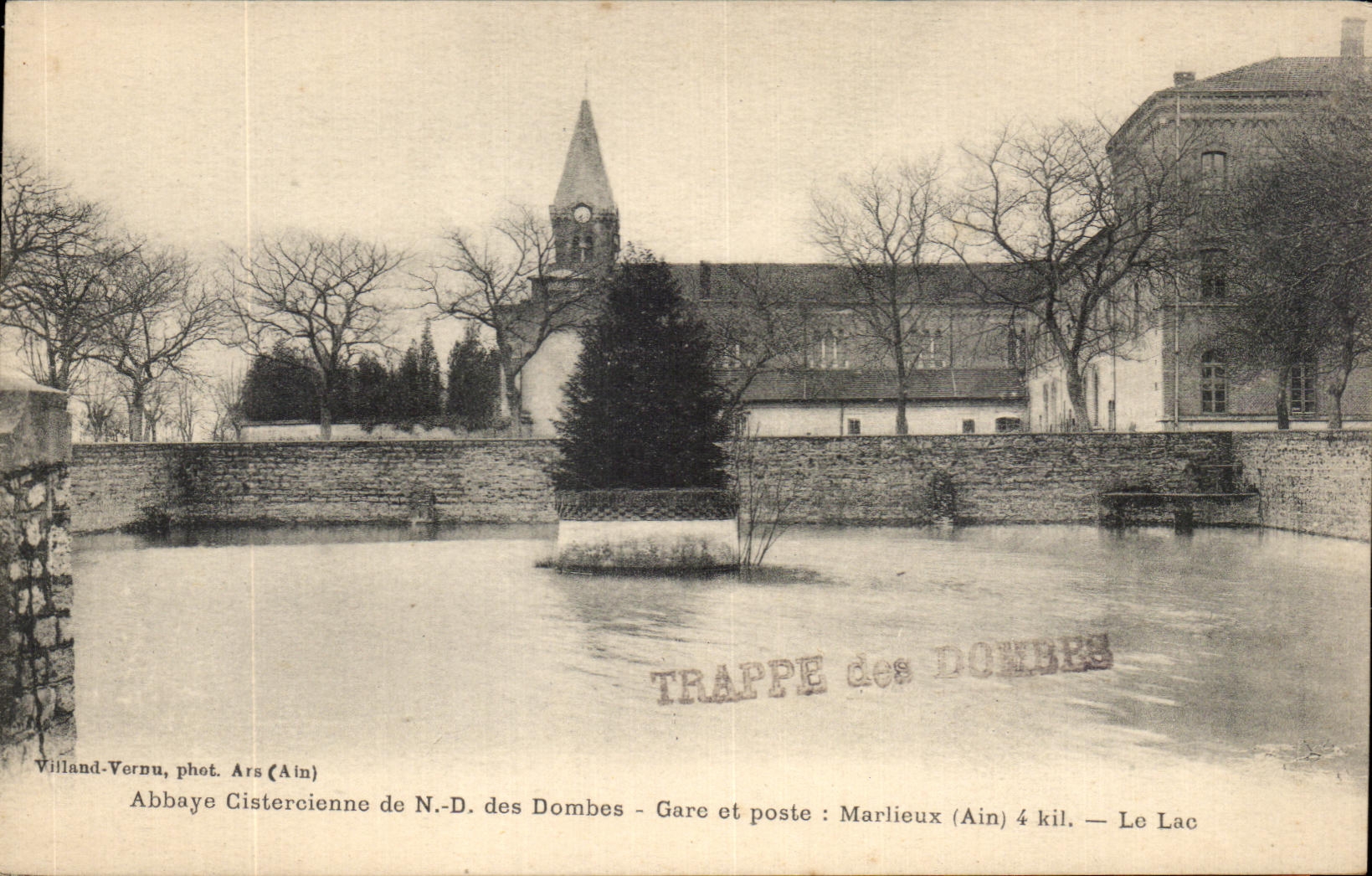 Cisterzienserkloster N.-D. des Dombes — Trappe des Dombes — Der See — Villand-Verdu, phot. Ars (Ain)