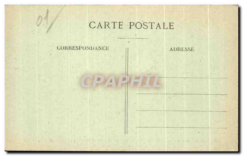 CPA Abbaye cistercienne de Des Dombes Gave et Poste Marlieux (Ain) Avenue du Monastere — Rückseite