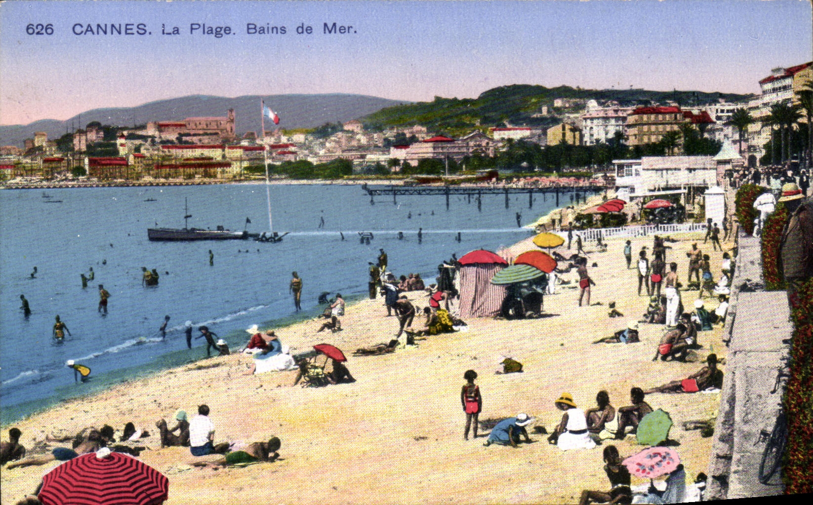 CPA Cannes La Plage Bains de Mer