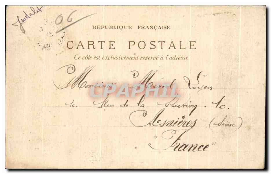 Cannes — La plage. — Éditeur : Bouches-du-Rhône — Rückseite