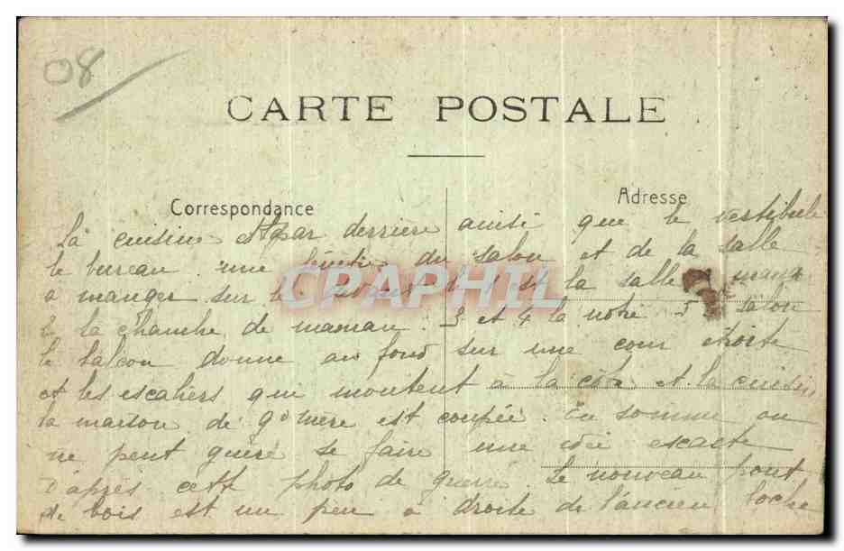 CPA Charleville Pont de Bateaux etabli par les Allemands — Verso