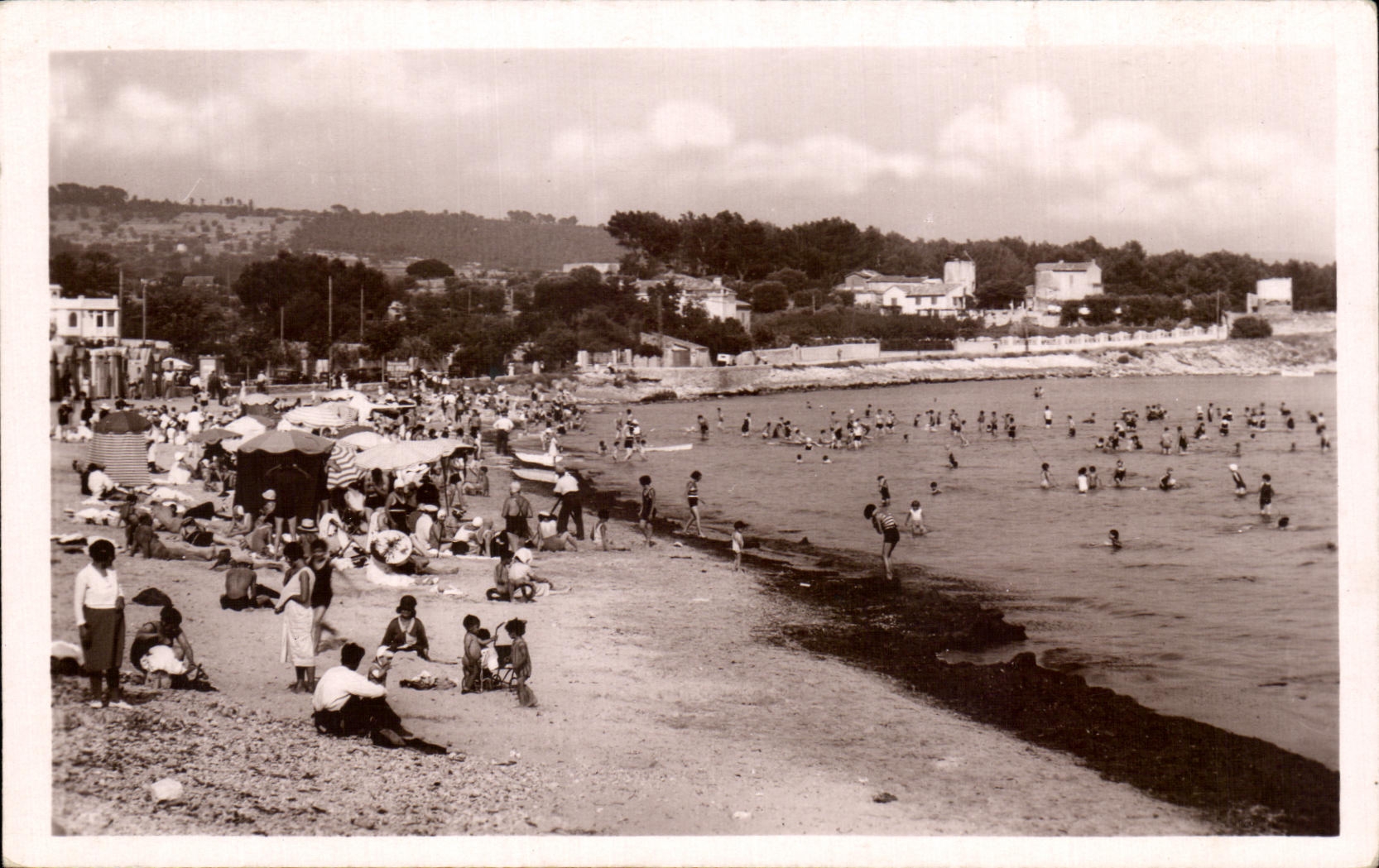 CPA La Ciotat La Grande Plage Vue generale