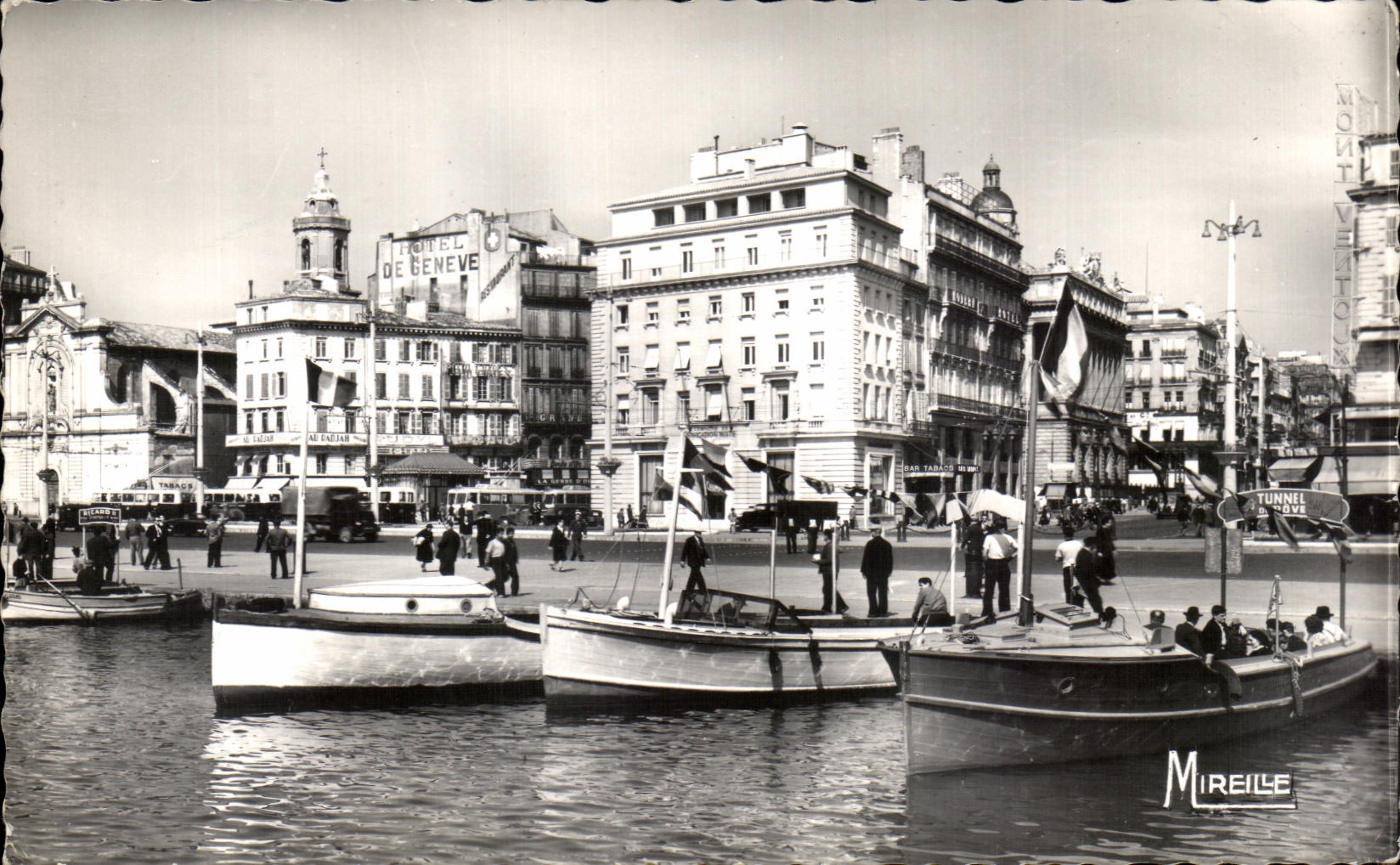 CPA Marseille Le Quai des Belges et la Cannebiere