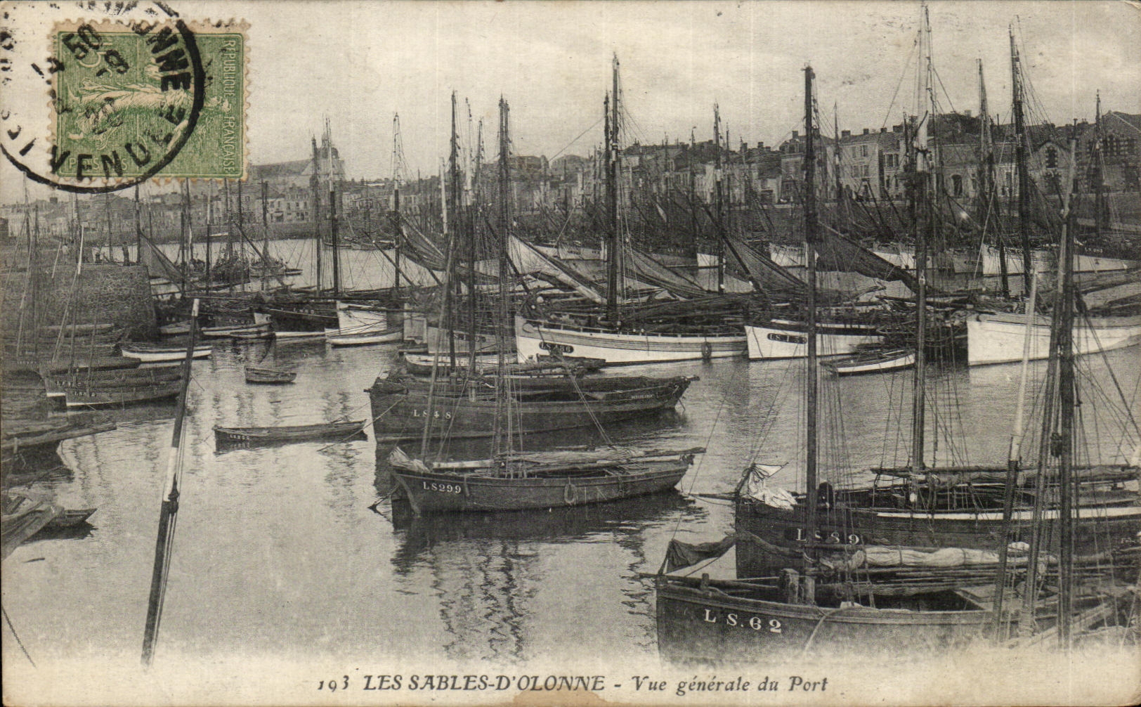 Les Sables-d'Olonne — Vue générale du Port — Artaud et Nozais, Nantes, n°193