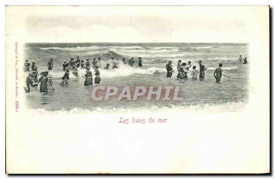 CPA Les bains de mer