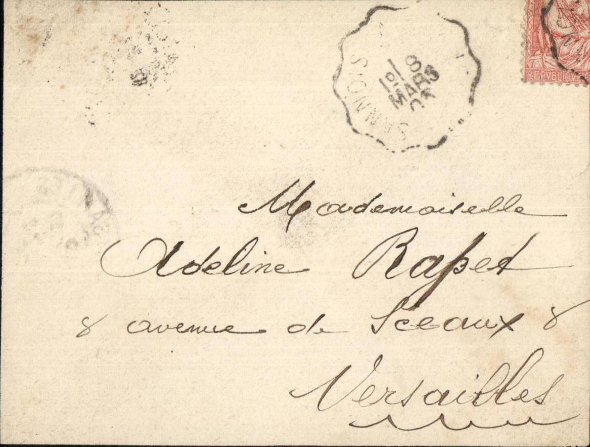 Lettre de faire part Mouchon Sannois 1903 
