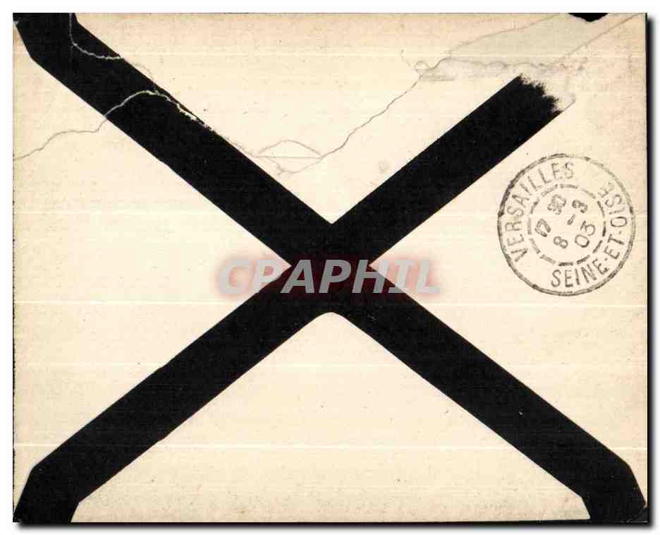 Lettre de faire part Mouchon Sannois 1903  — Rückseite