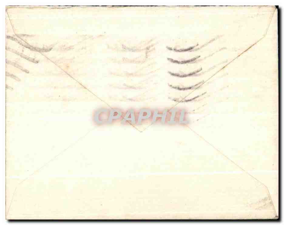 Petite lettre Angouleme 1949 Delage Marianne 15fGandon  — Rückseite
