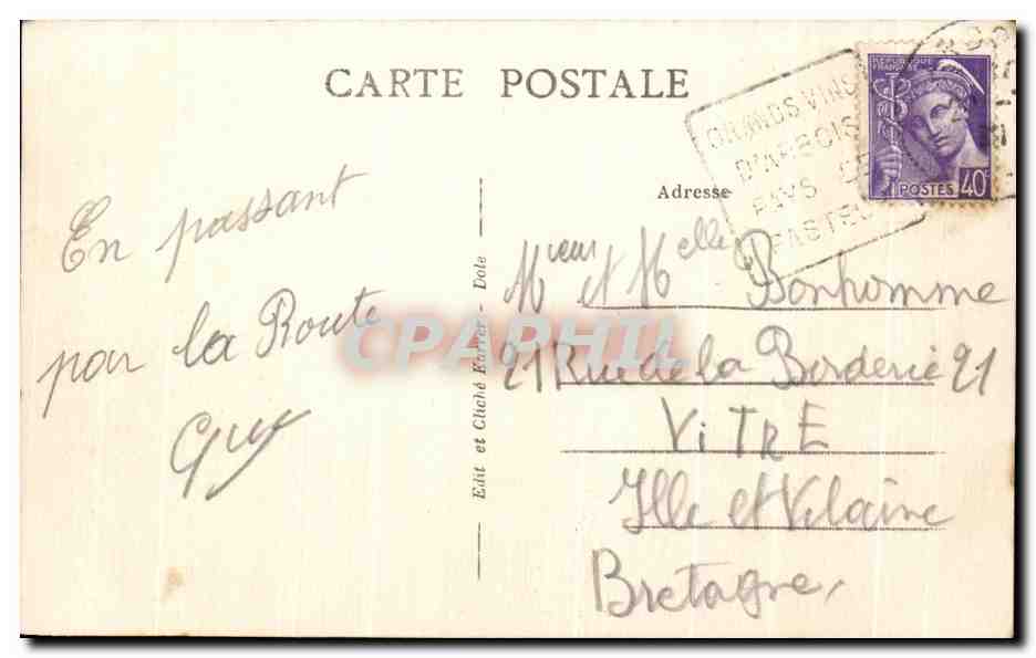 Les Bassins du Doubs — Bassin de la Vierge — Édit et Chald Frères — Verso