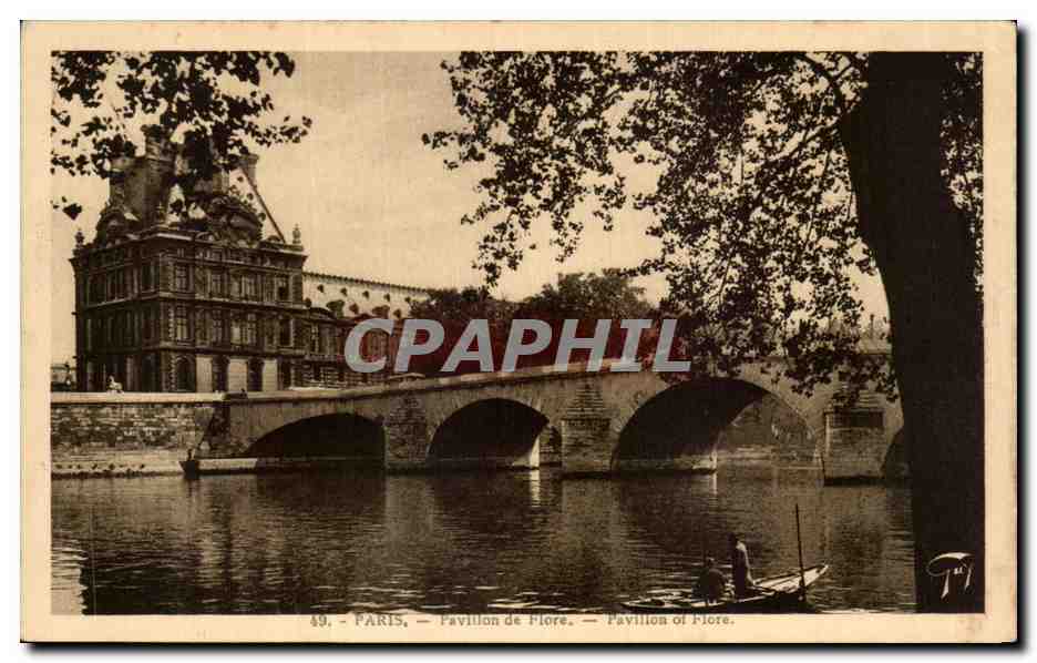 CPA Paris Pavillon de Flore Pavillon of Flore