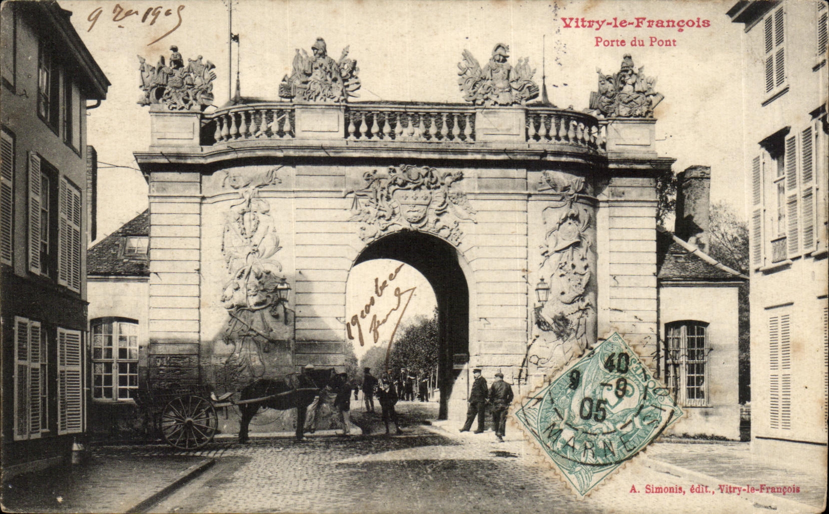 CPA Vitry le Francols Porte du pont 