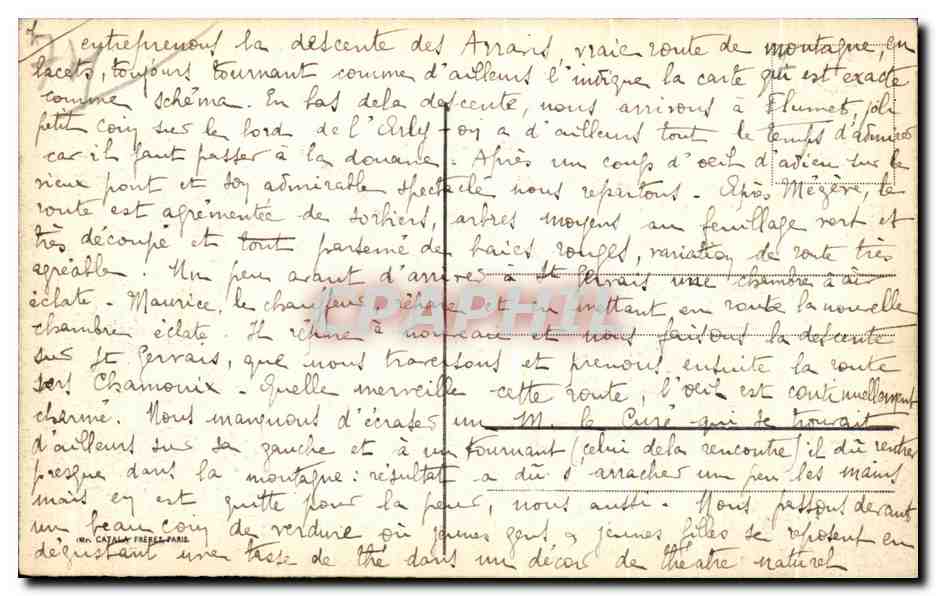 CPA Evian Les Bains Royal Hotel — Verso
