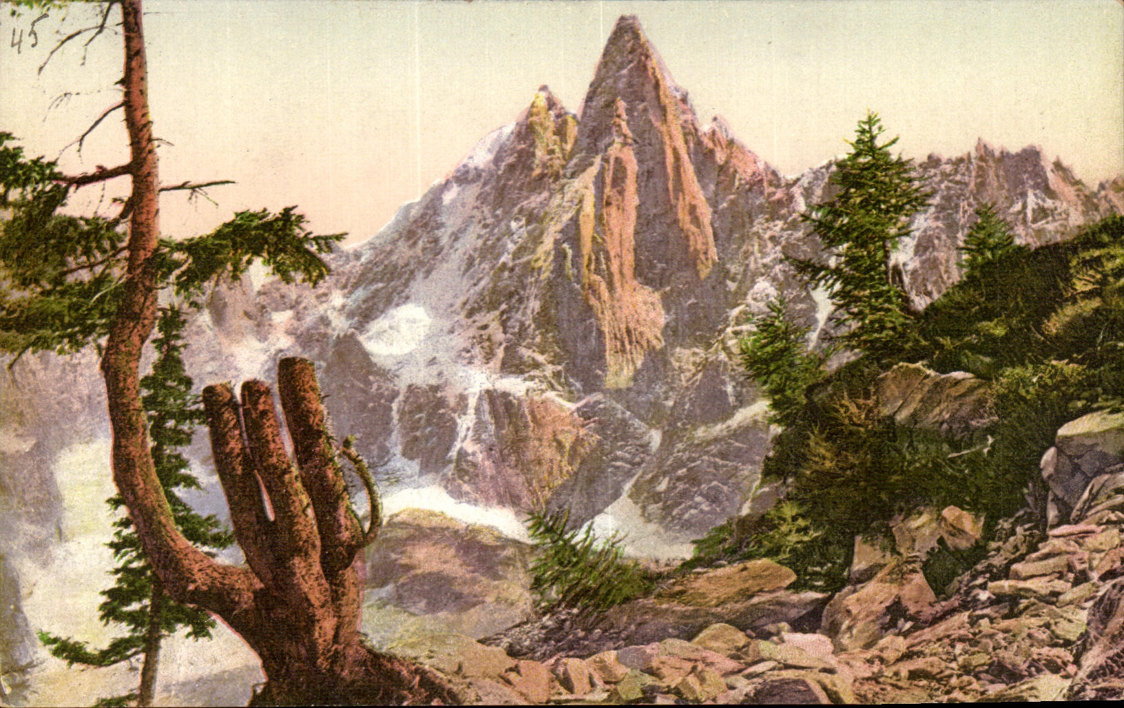 CPA Chamonix L Aiguille du Dru 3815m