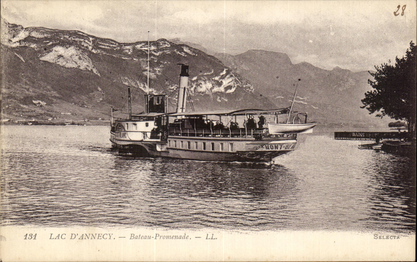 Lac d'Annecy — Bateau-Promenade — LL. — Selecta 28