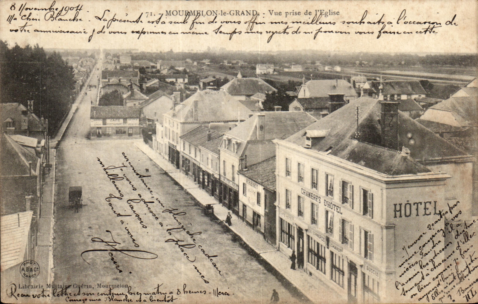 MOURMELON-LE-GRAND — Vue prise de l'Église — Librairie Militaire Guérin