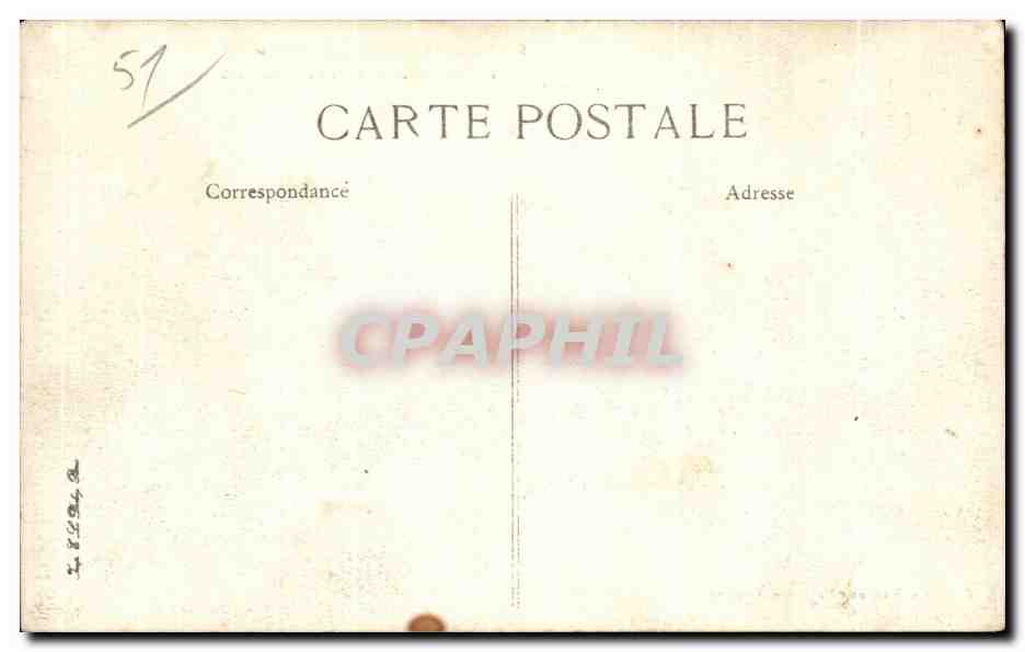 Ruines de Venteuil (Marne) — après l'attaque du 14 Juillet 1918 — éditeur : L. M. B. - n° 9 — Verso