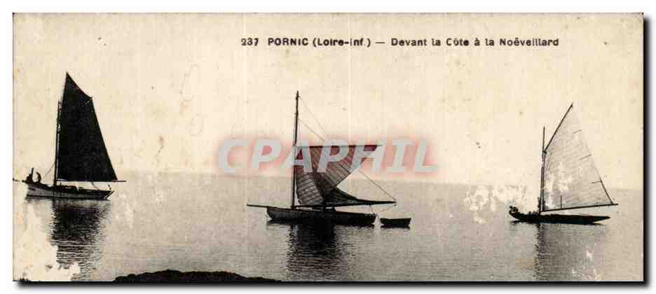 CPA Pornic (Loire Inf) Devant la Cote a la Noeveillard Bateaux
