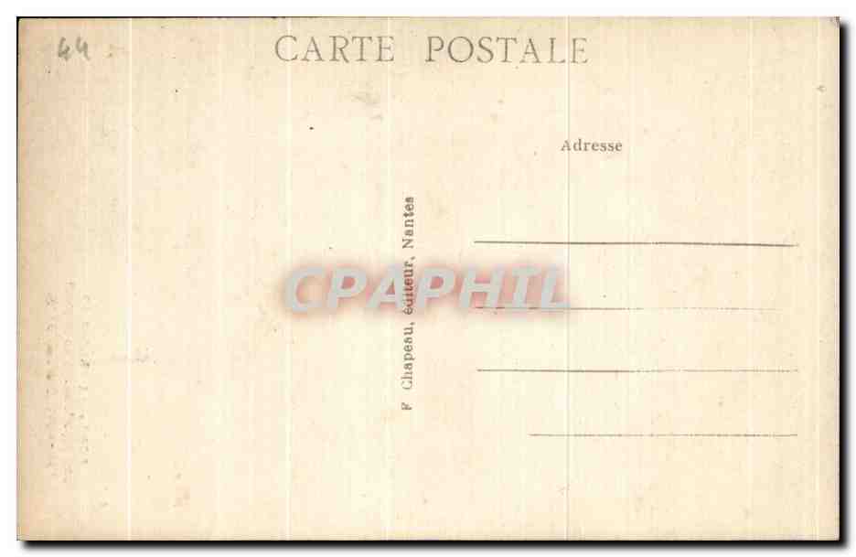 CPA Le Croisic Clocher de I Eglise Cote Sud — Rückseite