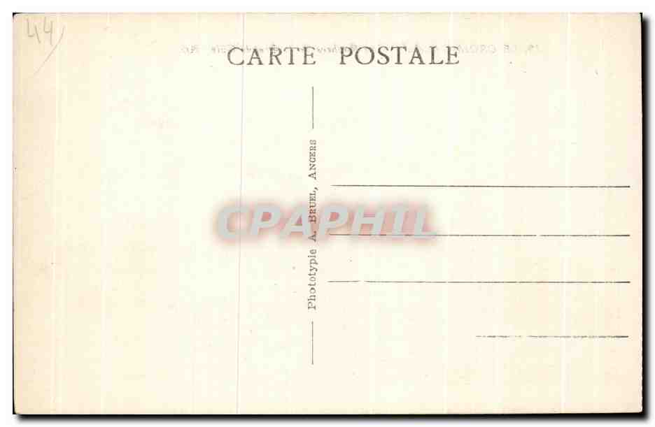 CPA Le Croisic Les Rochers de la Grande Cote — Rückseite