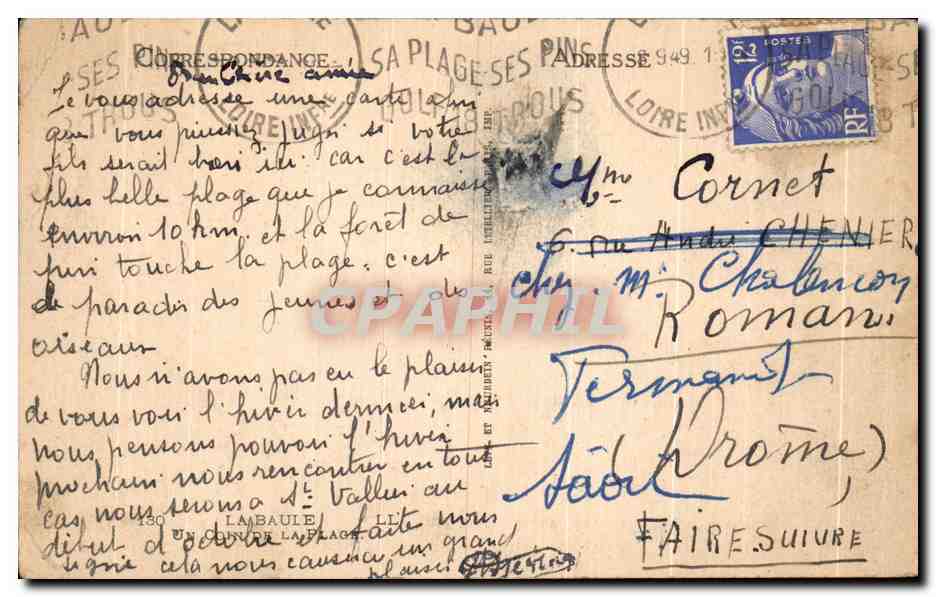 CPA La Baule Un Coin De La Plage Enfants — Back