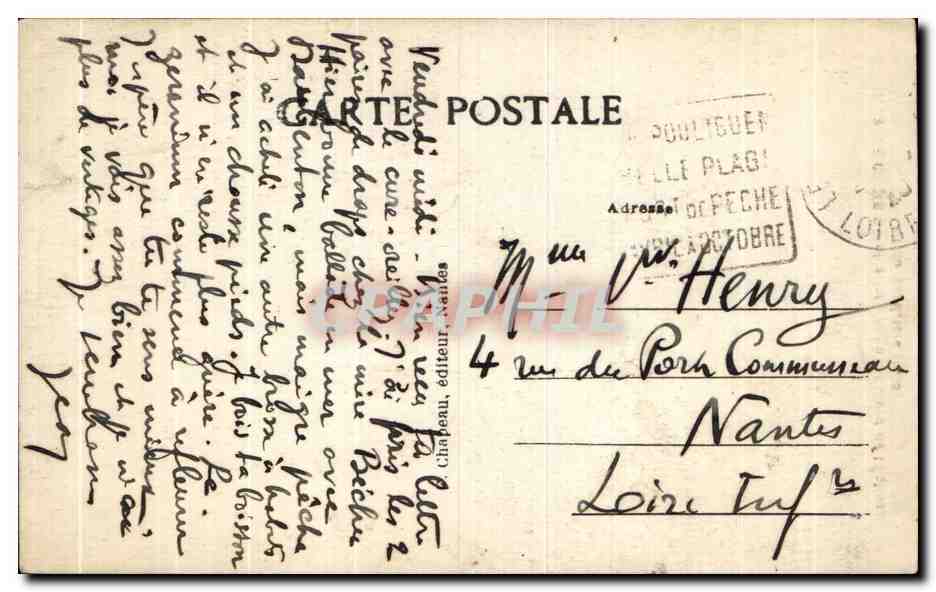 CPA Le Croisic Portall Nord de l Egilse nord du Baptistere — Back