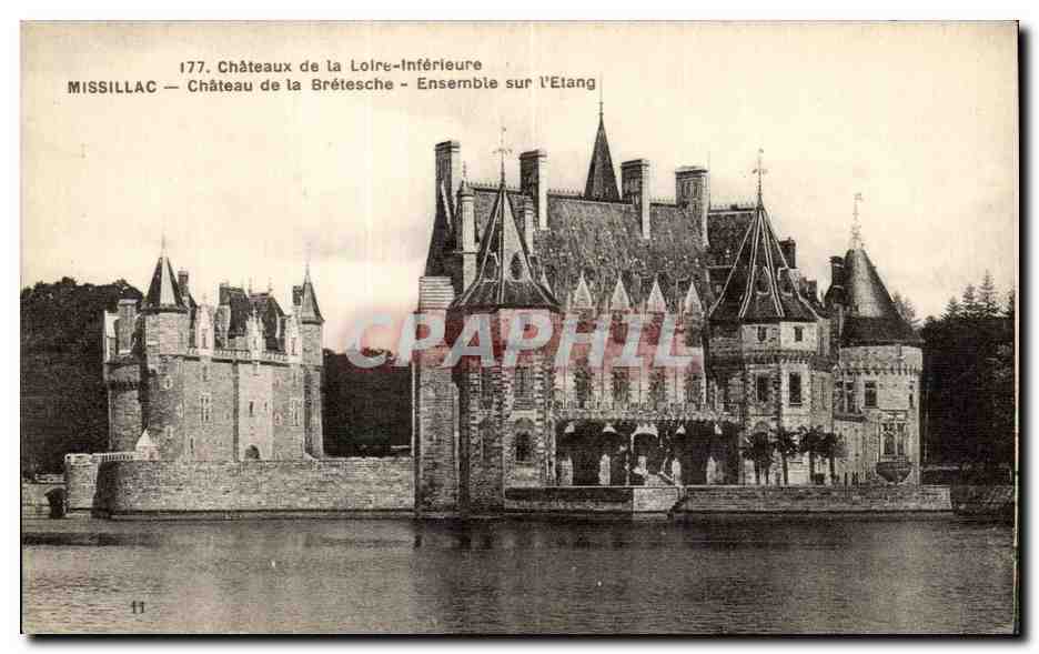 CPA Chateaux de la Loire Inferieure Missillac Chateau de la Bretesg