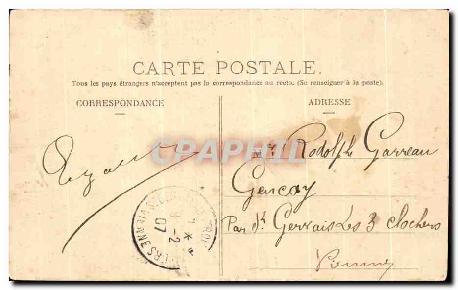 Les Pyrénées — Tabbes — Groupe "L'Inondation" — C.C. 36 — Rückseite