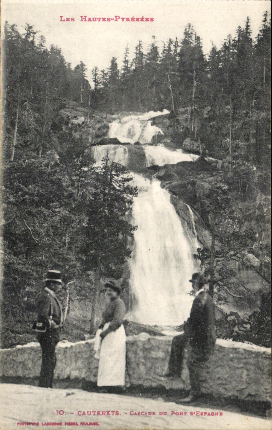 Cauterets - Cascade du Pont d'Espagne — Les Hautes-Pyrénées — Phototype Labouche Frères, Pau, n°10