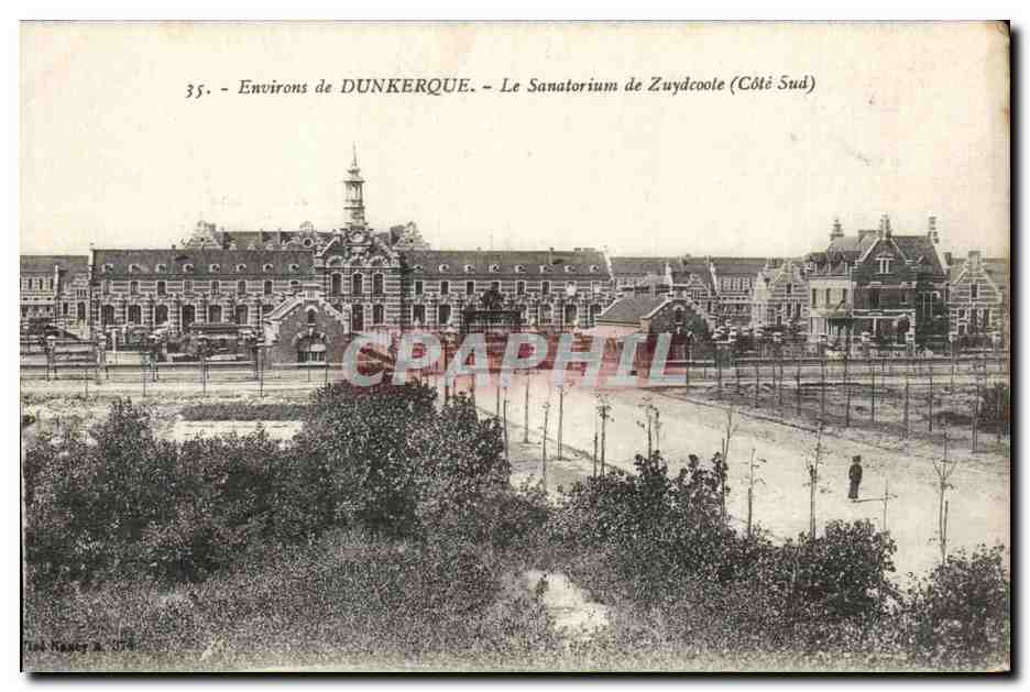 CPA Environs de Dunkerque Le sanatorium de Zuydcoote 