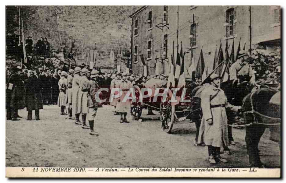 Verdun — Le Convoi du Soldat Inconnu se rendant à la Gare — LL