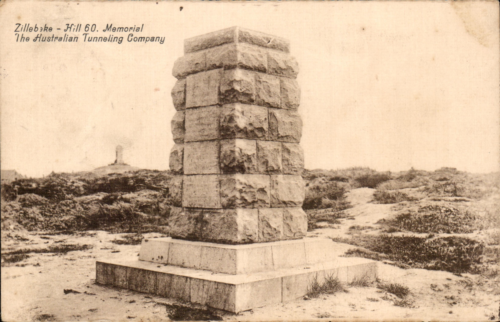 Zillebeke - Hill 60. Memorial — The Australian Tunnelling Company