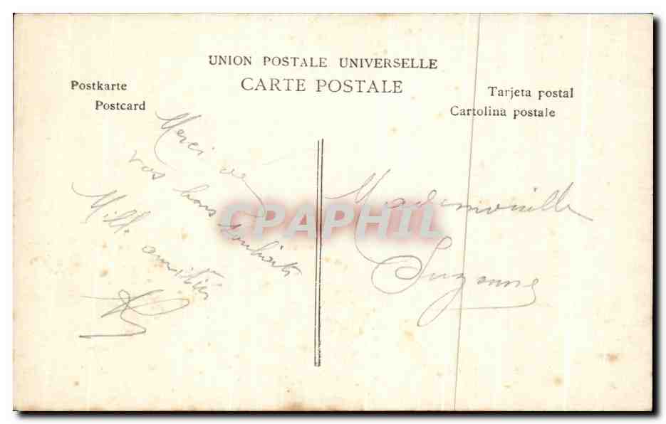 CPA Femme Fantaisie Chien Dog — Rückseite
