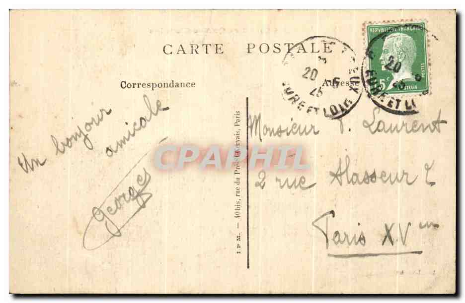 CPA Longnes (S   O) Les Quatve chemins — Rückseite