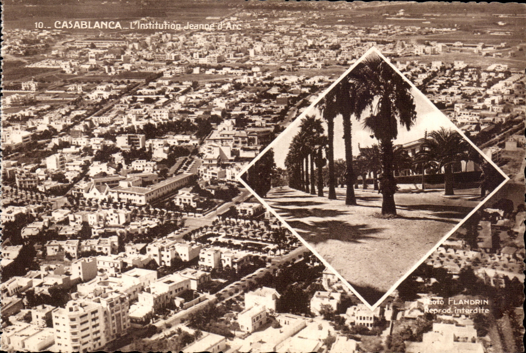 CPA Casablanca L Institution Jeanne d Arc Maroc