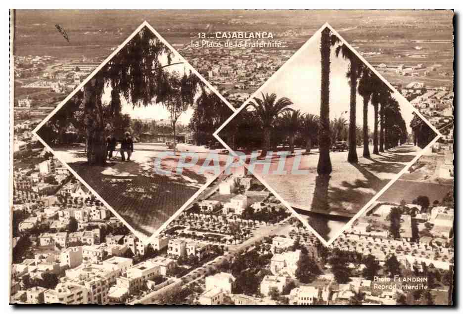 CPA Maroc Casablanca La Place de la Fraternite