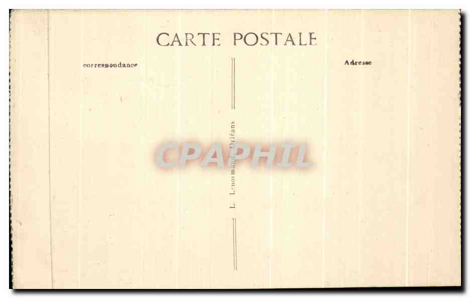 CPA Orleans Pensionnat Saint Euverte Cour de Recreation 1er Division Enfants — Verso