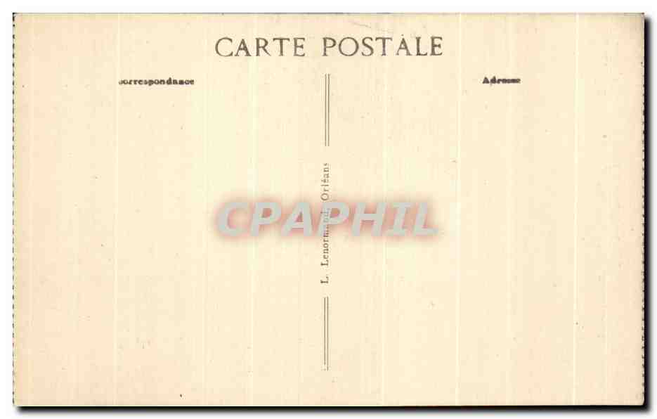 CPA Orleans Eglise Saint Euverte  — Verso