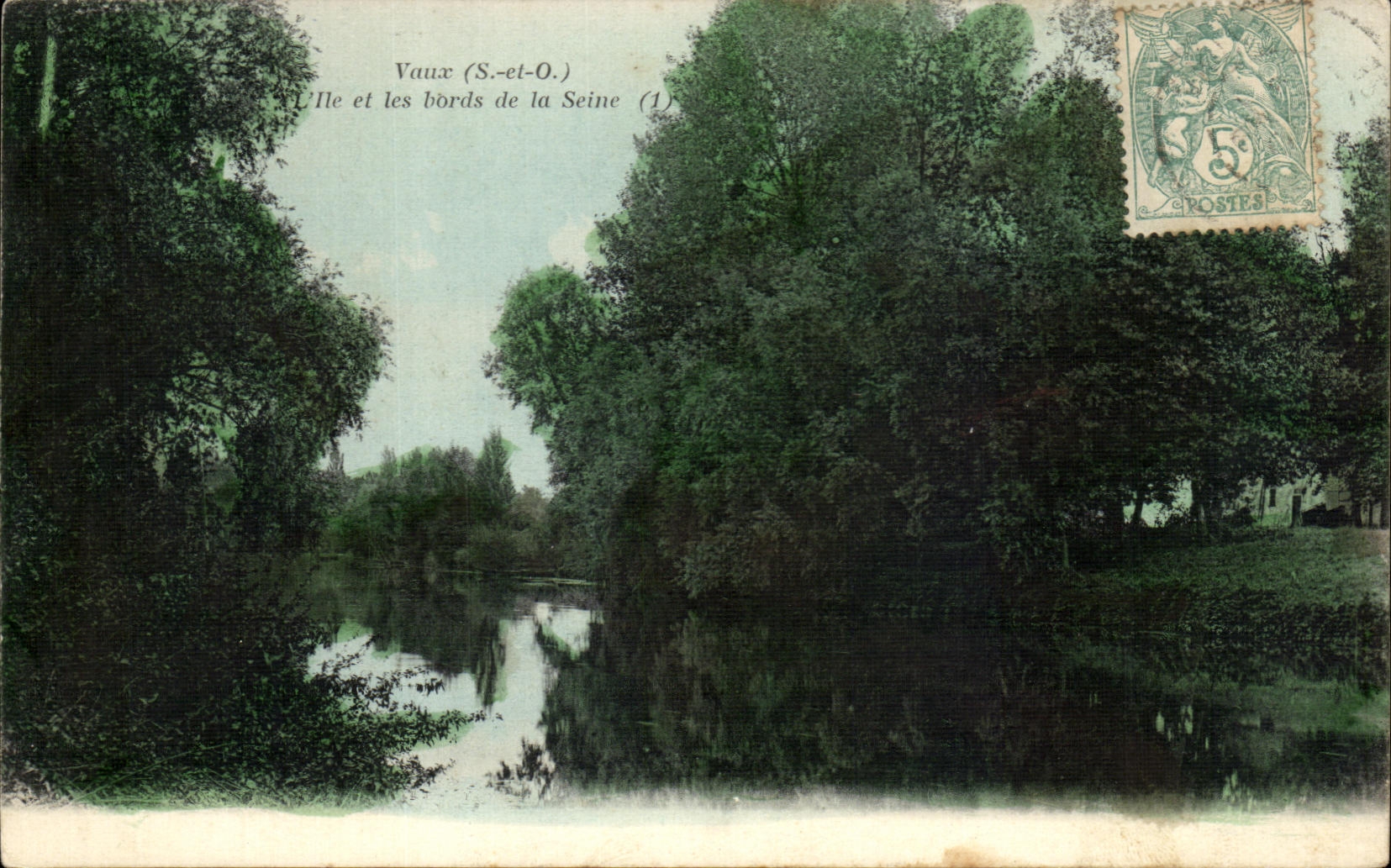 CPA Vaux (S et O) L lle et les bords de la Seine