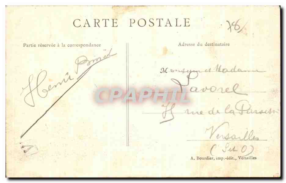 CPA Vaux (S et O) L lle et les bords de la Seine — Back