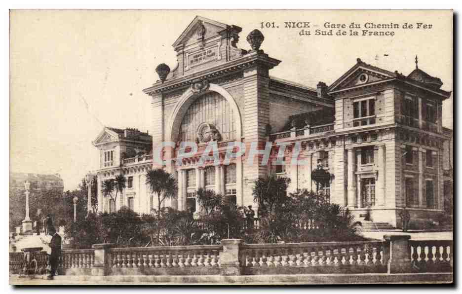 CPA Nice Gare du Chemin de Fer du Sud de la France