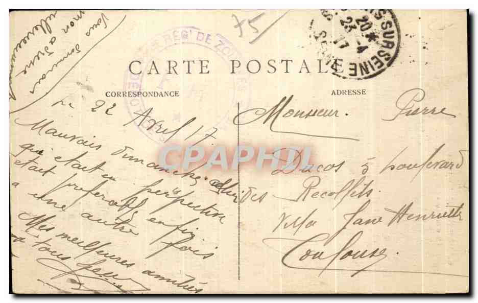 CPA Paris Buttes Chaumont Une allee rustique — Verso