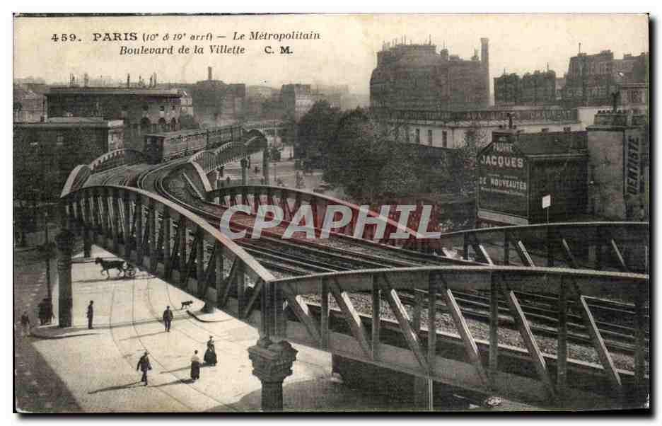Paris (10e & 10e arrt) — Le Métropolitain, Boulevard de la Villette — C.M. — n°459