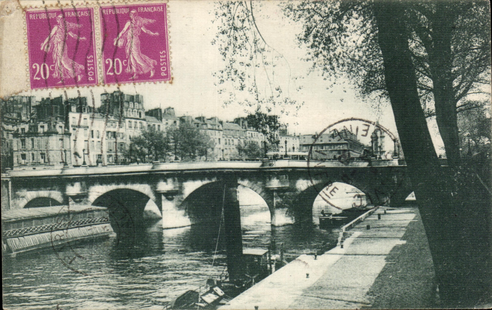 CPA Paris Le Pont Neuf et le bras de la Monnaie
