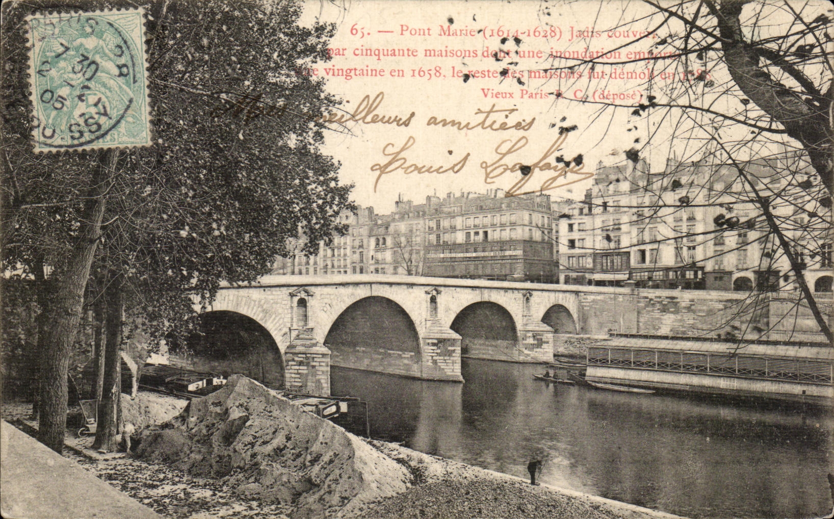 CPA Pont Marie Paris 