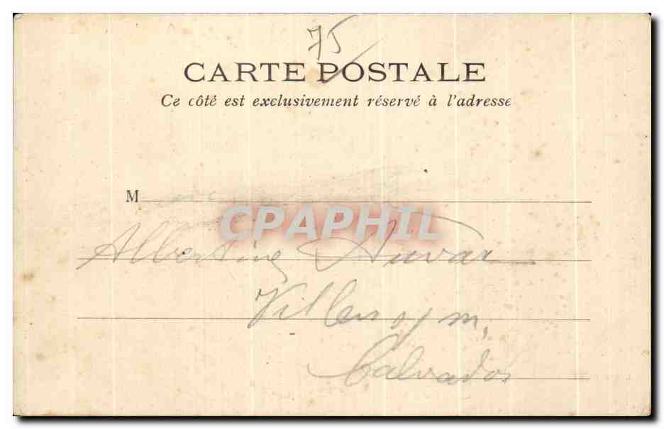 CPA La Seine a travers Paris Le Pont Saint Louis Hotel de ville — Rückseite