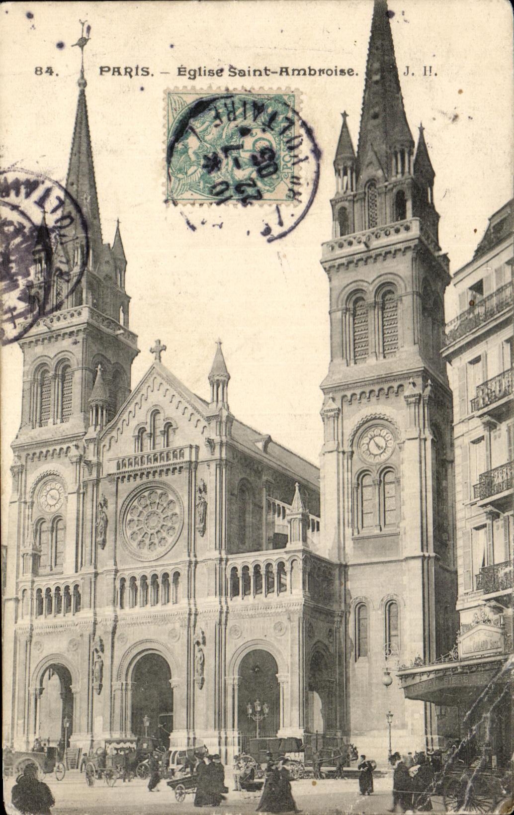 CPA Paris Eglise Saint Ambroise