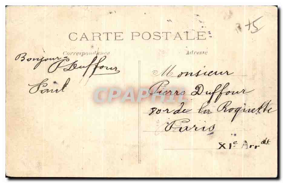 CPA Paris Eglise Saint Ambroise — Rückseite