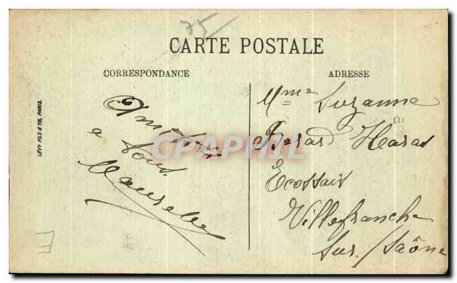 CPA Paris Le Boulevard Beaumarchais — Rückseite