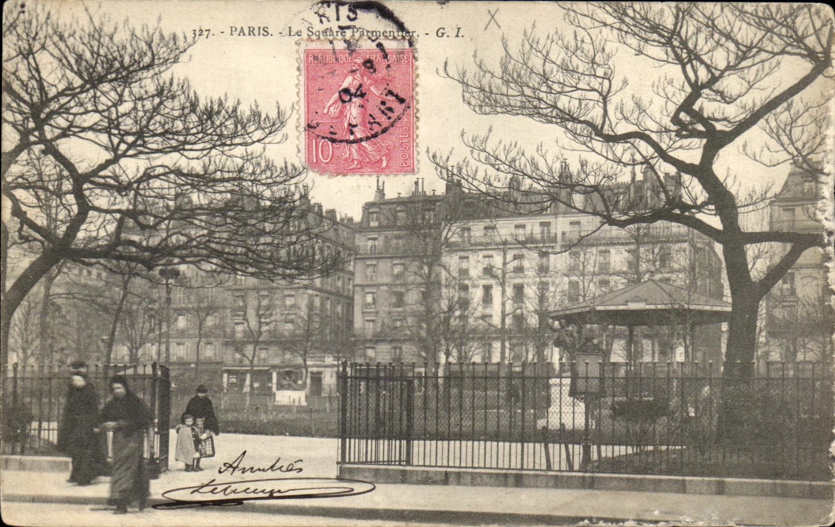 CPA Paris Le Square Parmentier